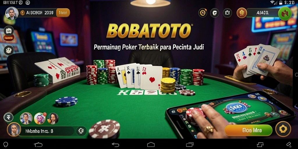 Tangkapan layar gameplay Poker BOBATOTO yang mendebarkan dan interaktif.