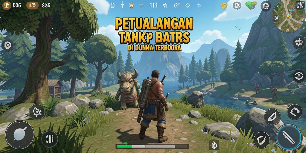 Tampilan gameplay D06 menampilkan petualangan seru di dunia terbuka.