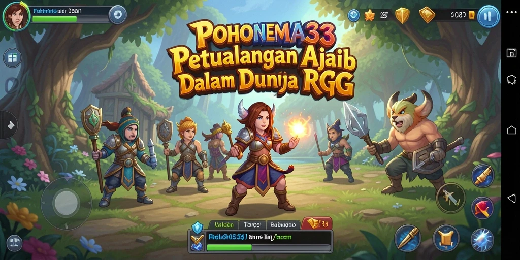 Tampilan gameplay RPG yang menarik di POHONEMAS33.
