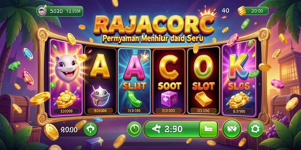 Screenshot gameplay RAJACORC yang menampilkan keseruan bermain slot.