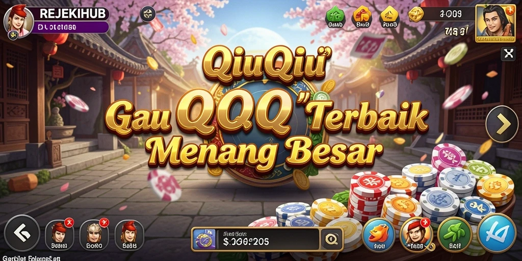Tampilan gameplay QiuQiu yang menarik di REJEKIHUB.