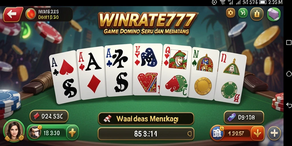 Tampilan gameplay seru dari WINRATE777 dengan teman-teman.