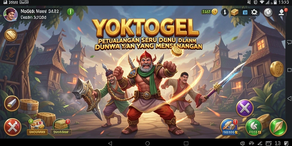 Tampilan gameplay YOKTOGEL dengan petualangan seru dan lingkungan yang memukau.